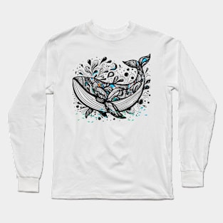 Whale graphic Long Sleeve T-Shirt